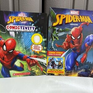 Marvel Spider-Man and Avengers Magazine Set with Stickers